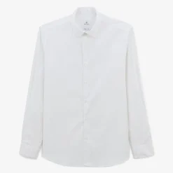 Chemises>SERGE BLANCO White plain long sleeve shirt DENIM