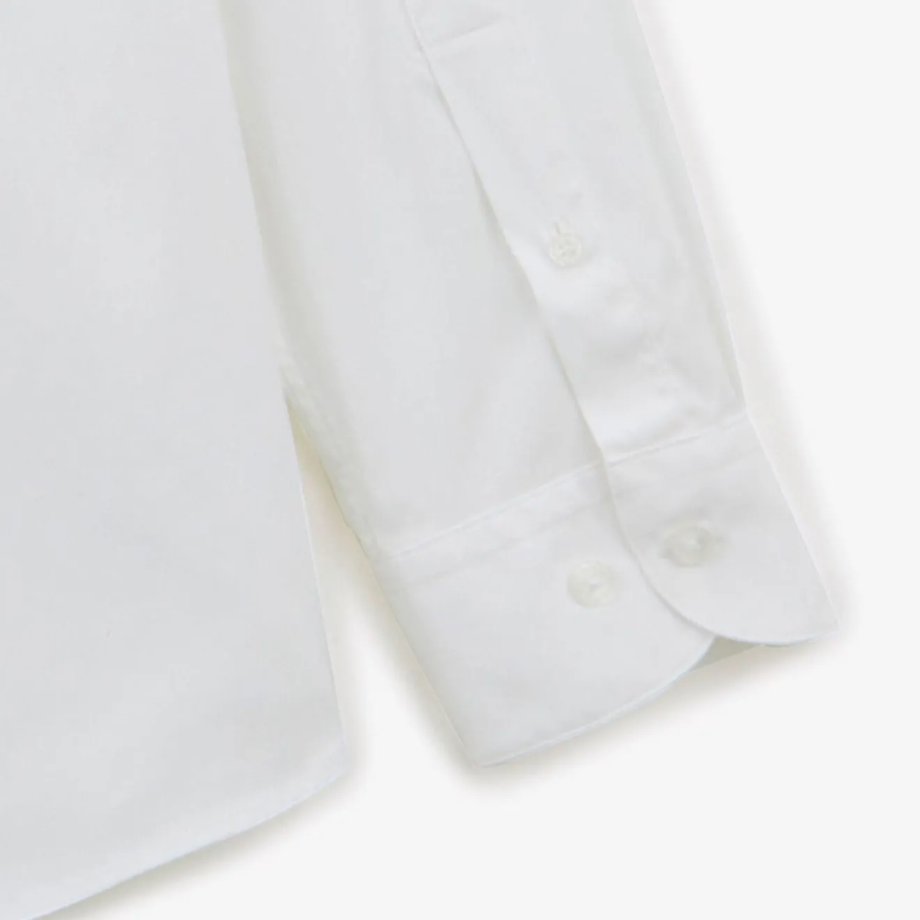 Chemises>SERGE BLANCO White plain long sleeve shirt DENIM