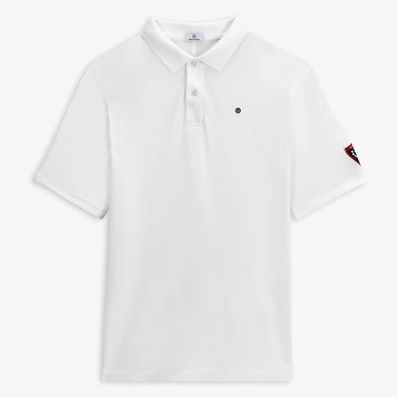 Rugby Club Toulonnais|Polos>SERGE BLANCO White Polo Rugby Club Toulonnais BLANC