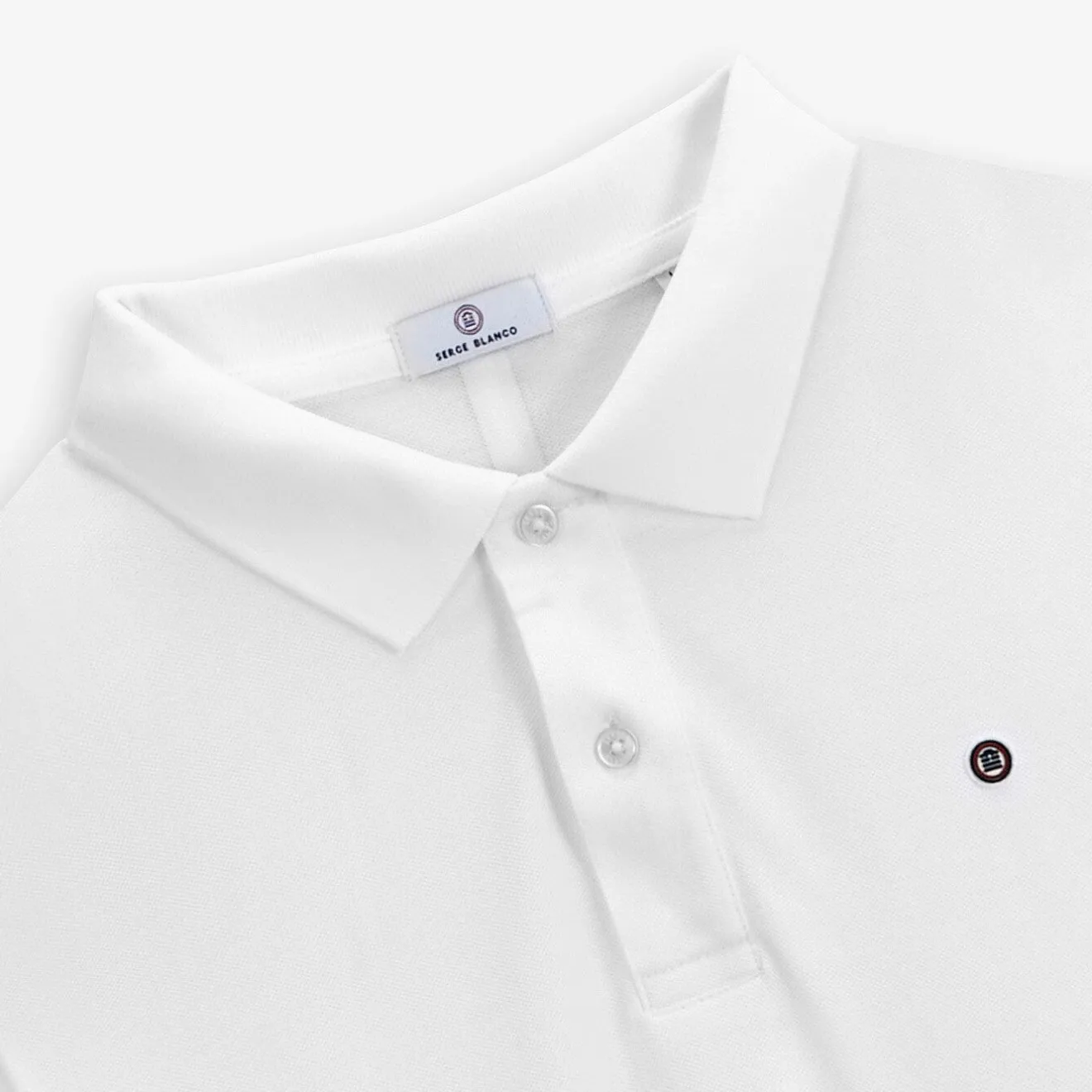 Rugby Club Toulonnais|Polos>SERGE BLANCO White Polo Rugby Club Toulonnais BLANC