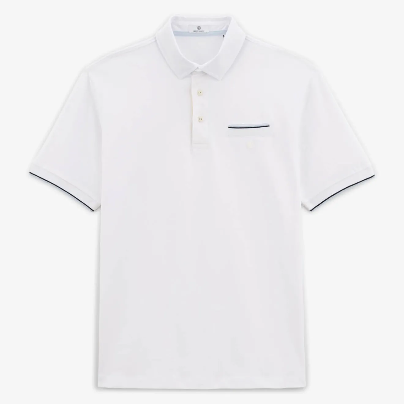 Maillots De Rugby|Polos>SERGE BLANCO White Wolf short-sleeved rugby jersey DENIM