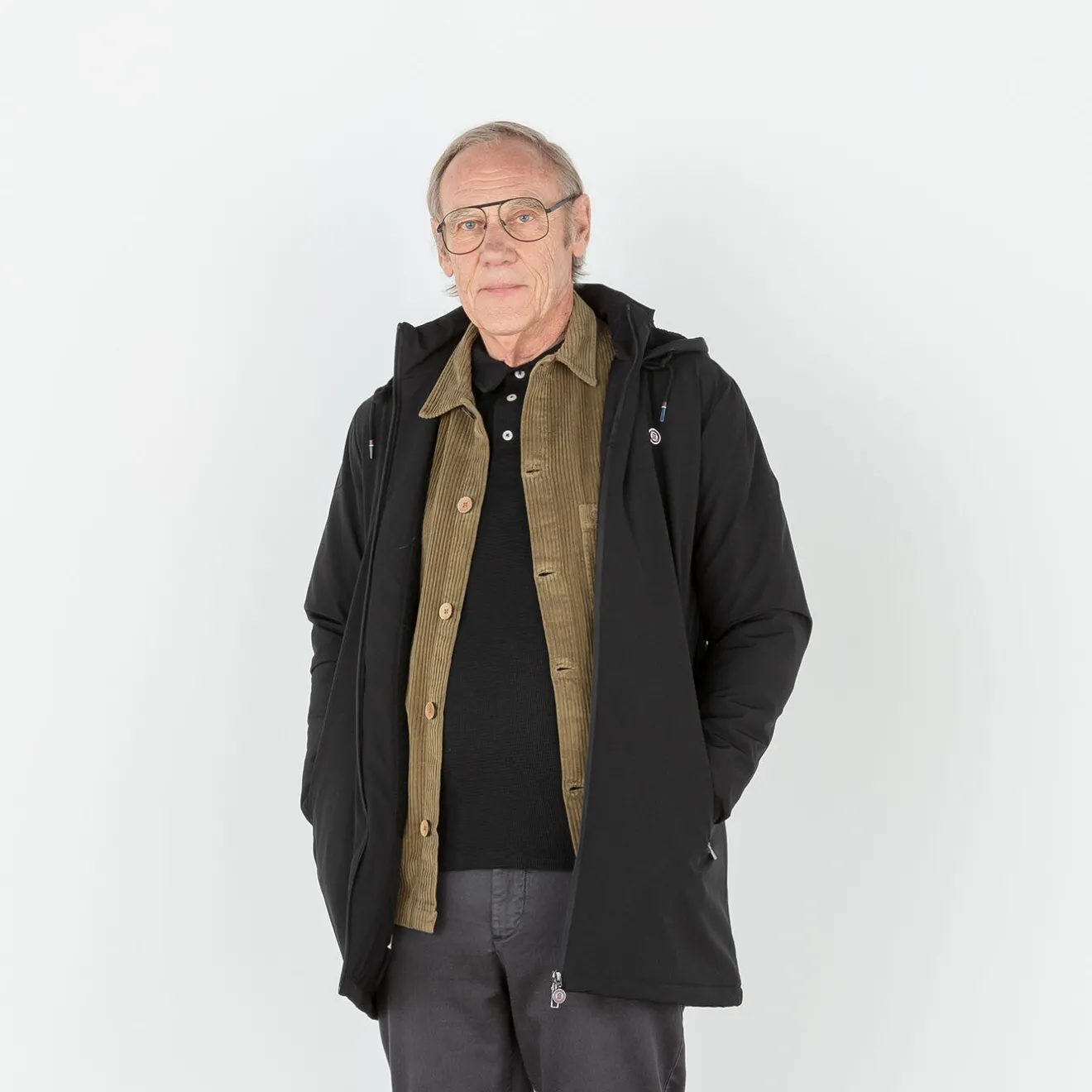 Surchemises>SERGE BLANCO Wilson bronze velvet overshirt CAMEL