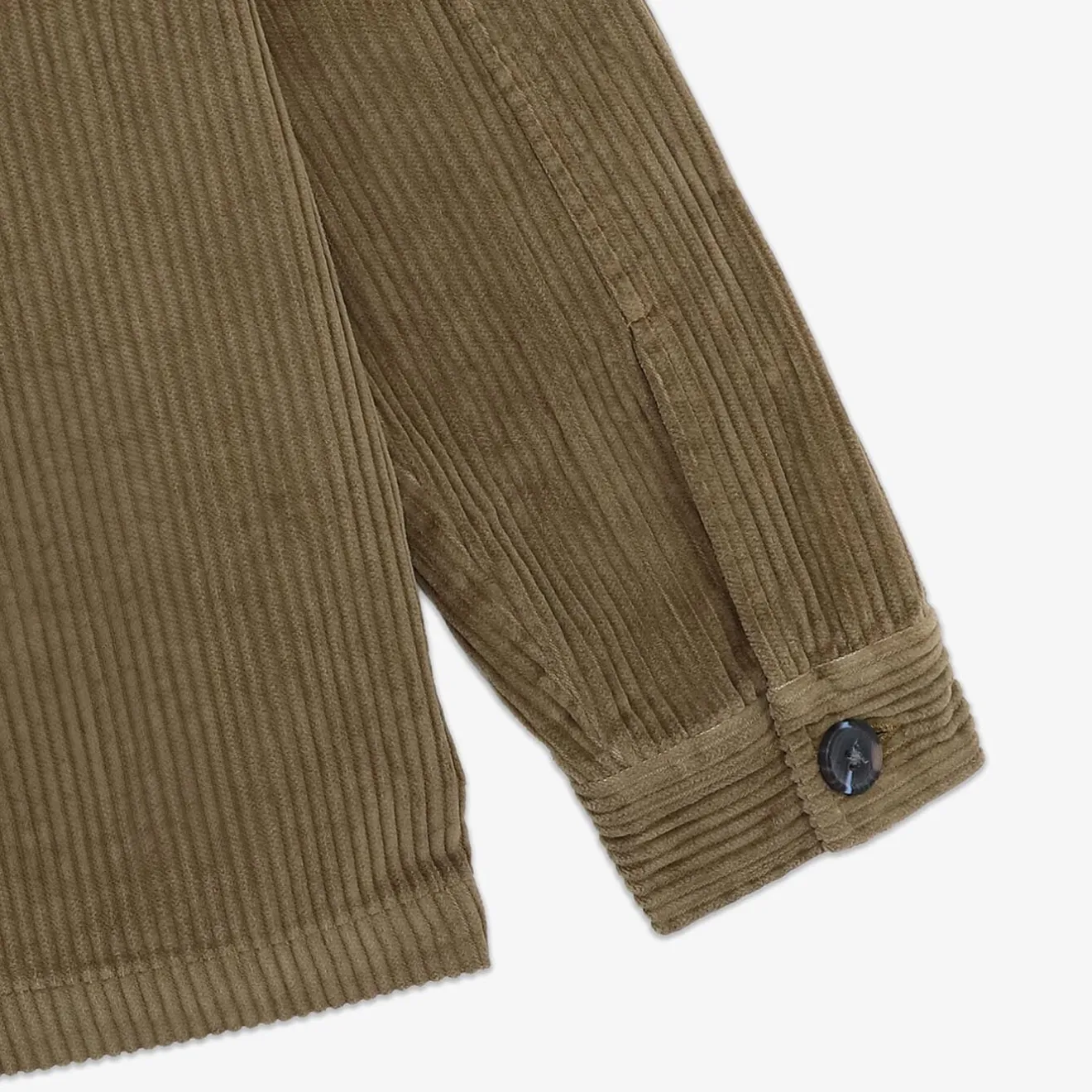 Surchemises>SERGE BLANCO Wilson bronze velvet overshirt CAMEL